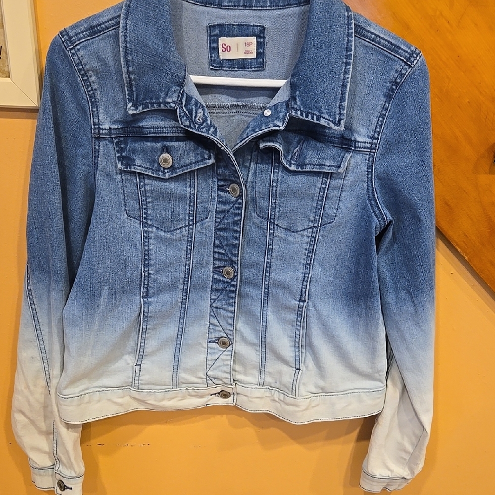 Blue Ombre Denim Jacket